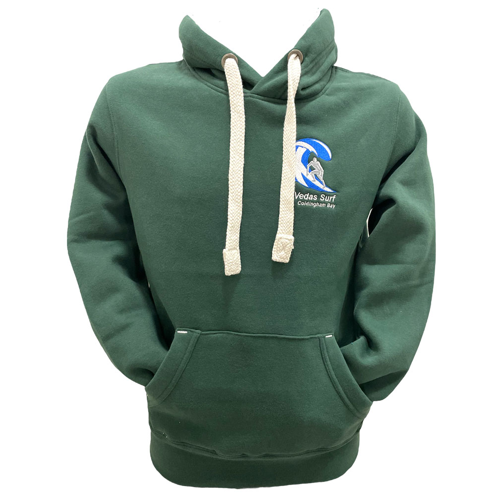 St Vedas Surf Bottle Green Hoodie - Front