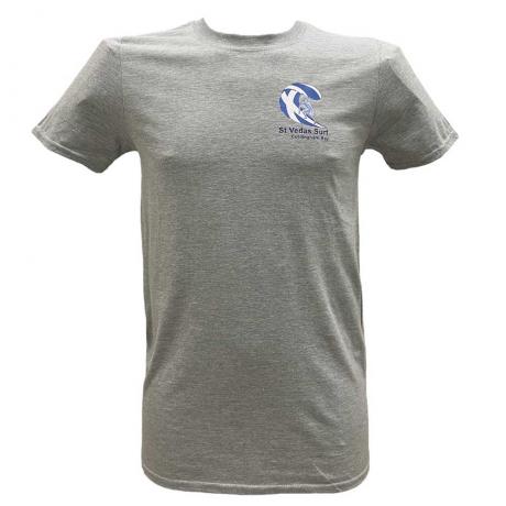Light Grey St Vedas Surf T-shirt