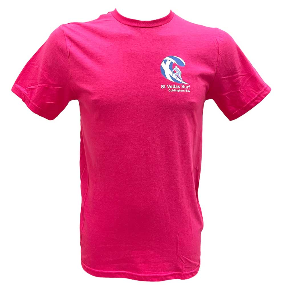 Pink St Vedas Surf T-shirt