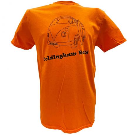 Coldingham Bay Camper Van Orange T-Shirt