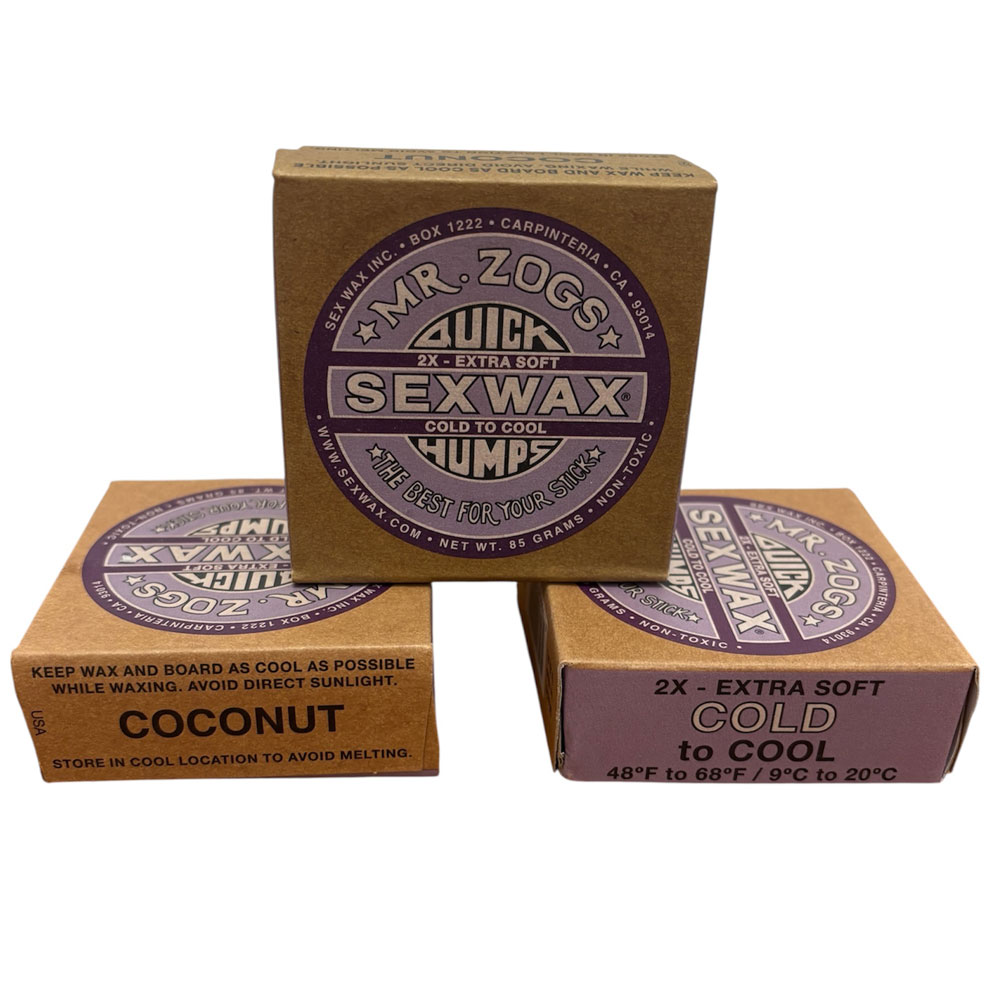 Mr Zogs Sex Wax Quick Humps 2 X Surfboard Wax