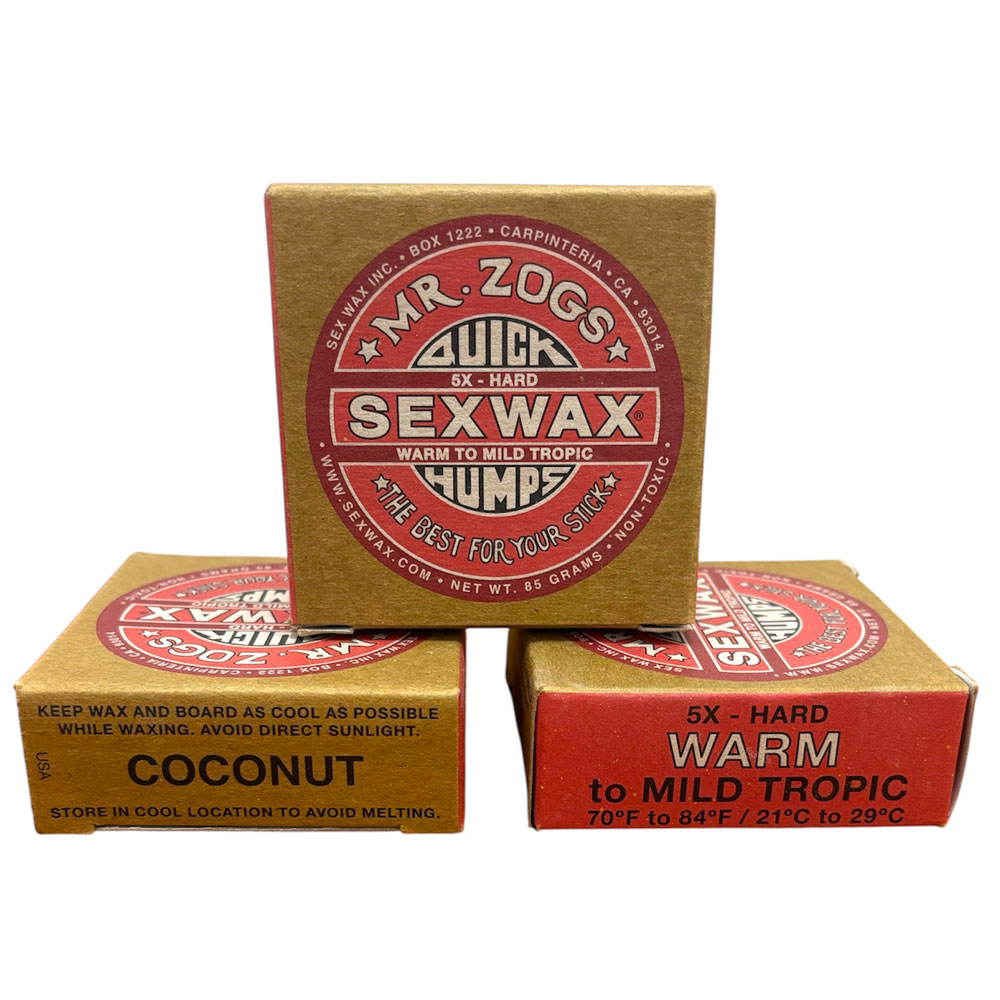 3 x Mr Zogs Sex Wax - 5X Warm To Mild Tropic