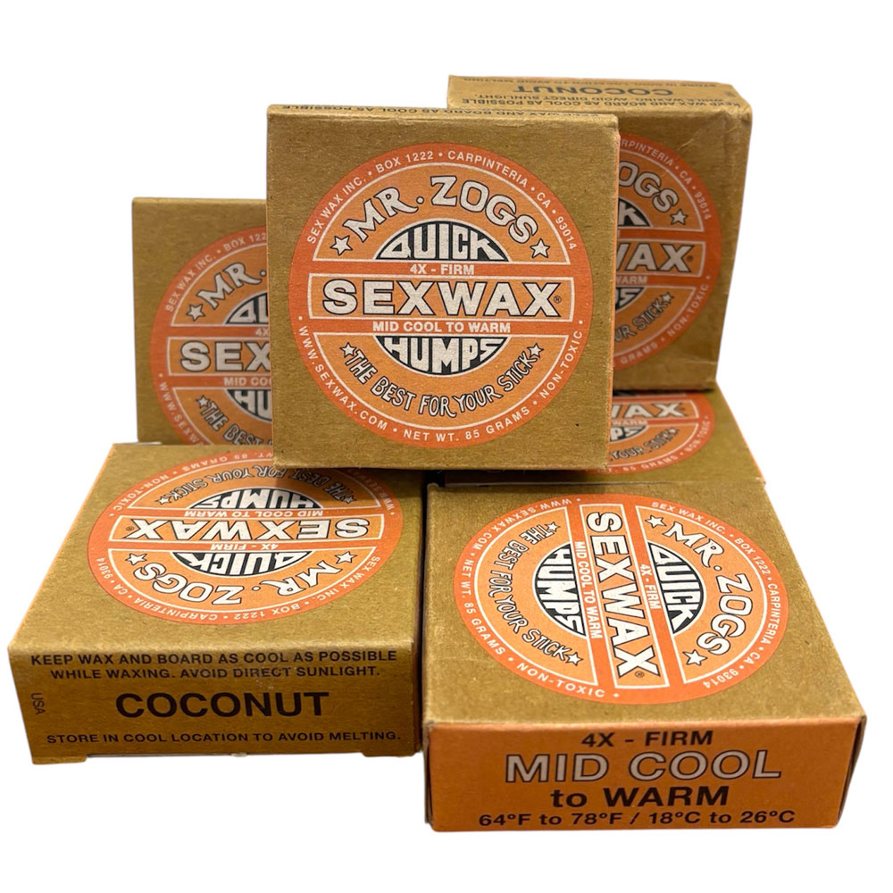 6 x Mr Zogs Sex Wax - 4X Mid Cool To Warm