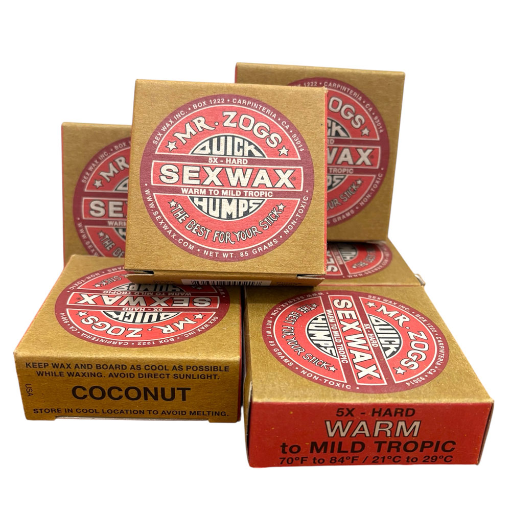 6 x Mr Zogs Sex Wax - 5X Warm To Mild Tropic