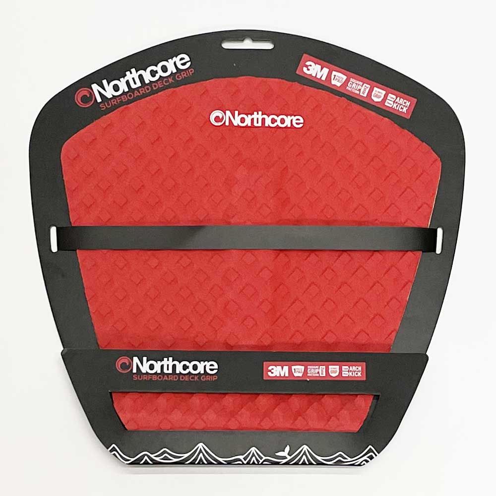 Northcore 1 Piece Ultimate Surfboard Deck Grip - Red