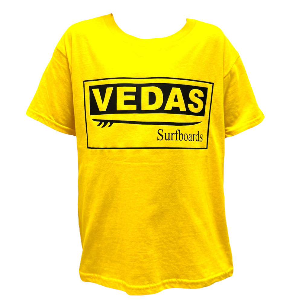 Vedas Surfboards Junior Daisy Yellow T-Shirt