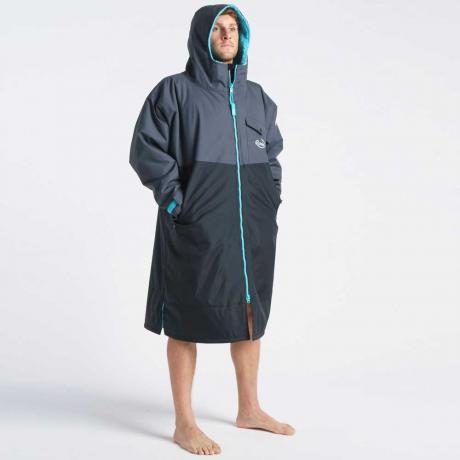 Adult Robie Robe Dry Robe Closed - Black/Charcoal/Blue