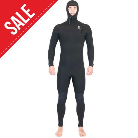 Alder 6-4mm Evo Fire Hooded Mens Wetsuit - Front