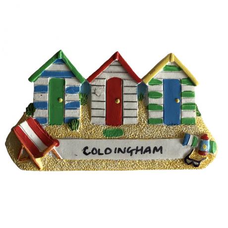 Beach Hut Fridge Magnet