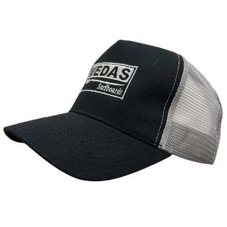 Vedas Surfboard Trucker Cap - Black & Grey