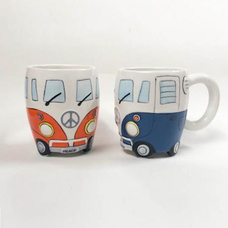 Camper Van Mug - Orange & Blue