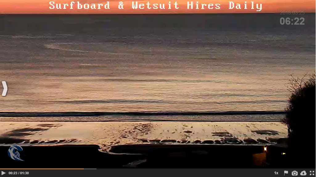 Knee high waves at Coldingham Bay