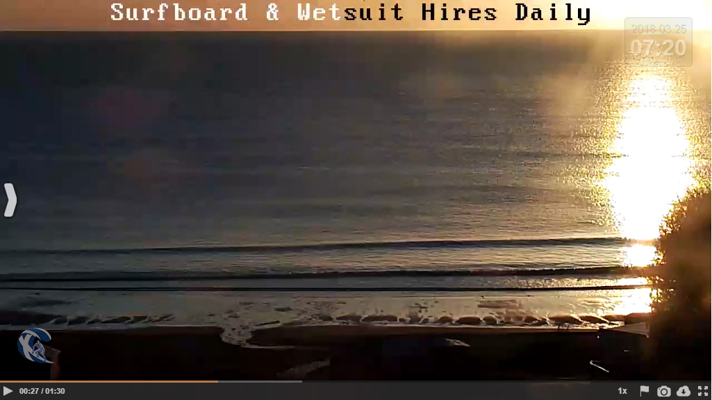 Knee high waves at Coldingham Bay