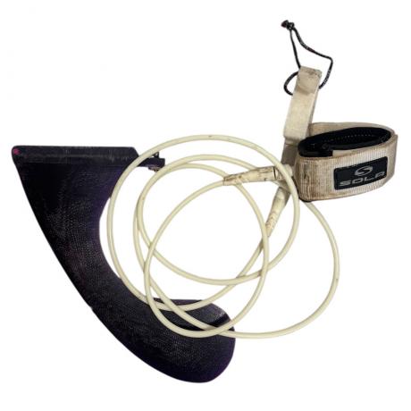 Oblong 'The Bosshog' Surfboard Fin and Leash