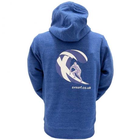 St Vedas Surf Blue Hoodie - Back