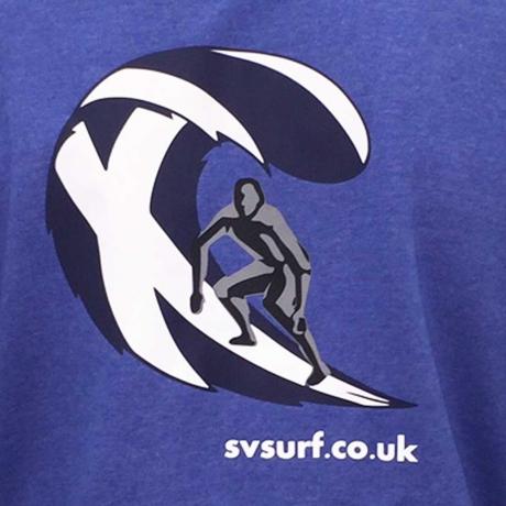 St Vedas Surf Blue Hoodie - Logo
