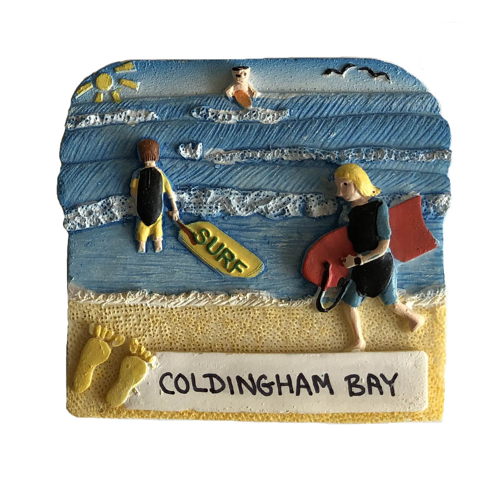 Surfing Scene Fridge Magnet